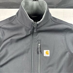 Carhartt Rain Defender Men’s Black Softshell Jacket with Fleece Lining